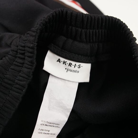 Akris Punto Marla Wide Leg Side Striped Knit Tuxedo Trousers Sweatpants Women 8 - Picture 5 of 15